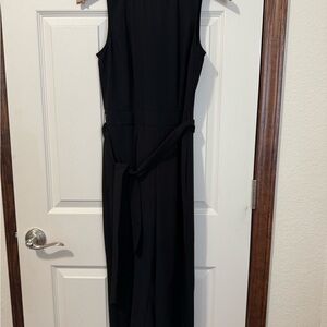 LOFT Black Sleeveless Jumpsuit